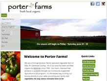 Tablet Screenshot of porterfarms.org